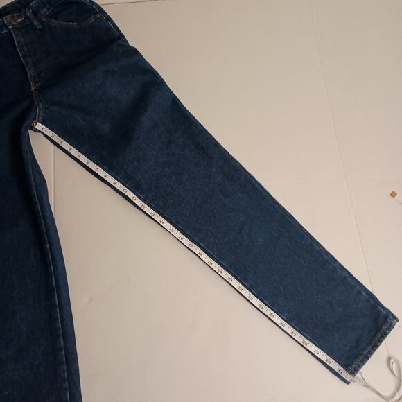 Gap Y2K Vintage High Rise Baggy Dark Blue Denim Jeans Juniors Size 9/10 - Picture 11 of 14